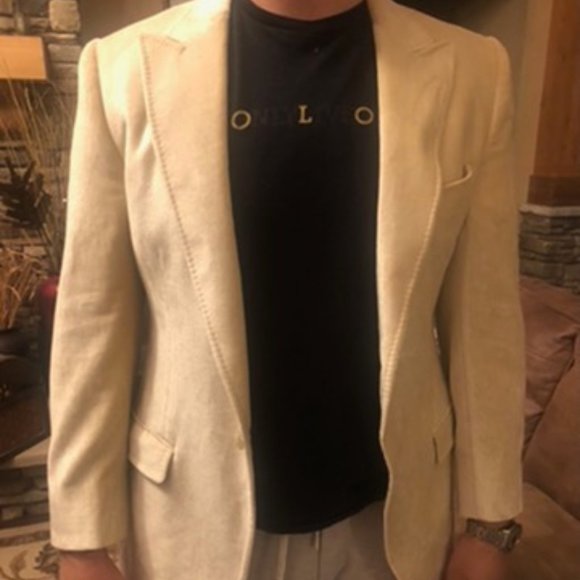 Dolce & Gabbana Sport Coat - White Velvet - Picture 1 of 5